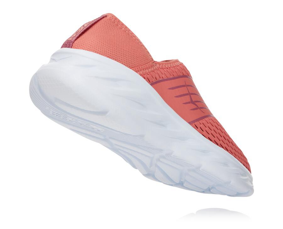 Hoka One One Sandals Womens Orange/White - ORA Recovery - 03681SCYB